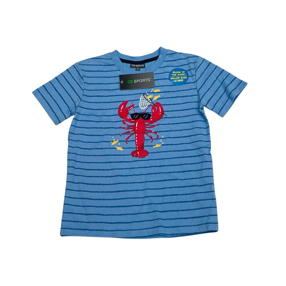 NWT CR Sports Size 7 Fishing Crawfish Tee